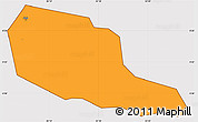 Political Simple Map of Jinja Municipality, cropped outside