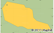 Savanna Style Simple Map of Jinja Municipality, single color outside