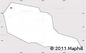 Silver Style Simple Map of Jinja Municipality, cropped outside