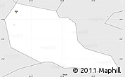 Silver Style Simple Map of Jinja Municipality