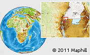 Physical Location Map of Rubanda, highlighted country