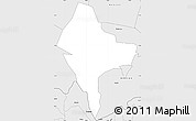 Silver Style Simple Map of Rubanda