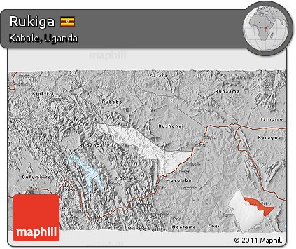 Gray 3D Map of Rukiga