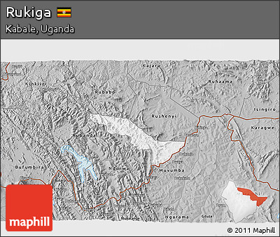 Gray 3D Map of Rukiga