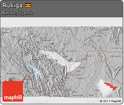 Gray 3D Map of Rukiga