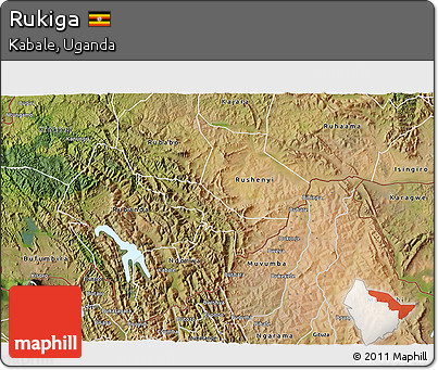 Satellite 3D Map of Rukiga