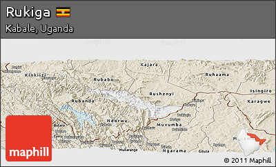 Classic Style Panoramic Map of Rukiga