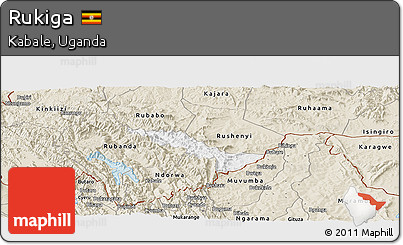 Classic Style Panoramic Map of Rukiga