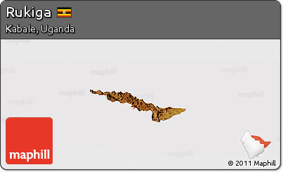 Physical Panoramic Map of Rukiga, cropped outside