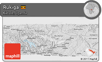 Silver Style Panoramic Map of Rukiga