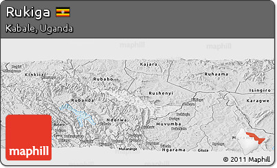 Silver Style Panoramic Map of Rukiga