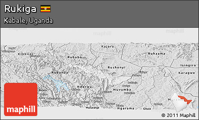 Silver Style Panoramic Map of Rukiga