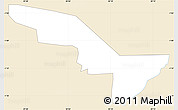 Classic Style Simple Map of Rukiga, single color outside