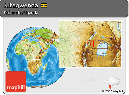 Physical Location Map of Kitagwenda