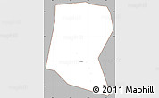 Gray Simple Map of Kitagwenda, cropped outside