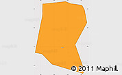 Political Simple Map of Kitagwenda, cropped outside