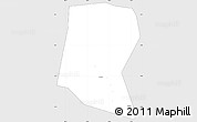 Silver Style Simple Map of Kitagwenda, single color outside