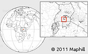 Blank Location Map of Bujumba