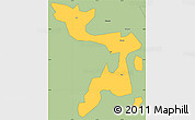 Savanna Style Simple Map of Bujumba