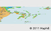 Political Shades Panoramic Map of Kalangala