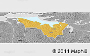Physical Panoramic Map of Budiope, desaturated