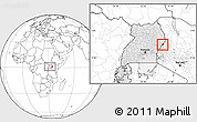 Blank Location Map of Kongasis, highlighted country, within the entire country