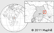 Blank Location Map of Kongasis, highlighted country, highlighted parent region, within the entire country