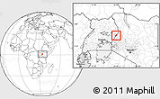 Blank Location Map of Kongasis, highlighted parent region