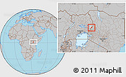 Gray Location Map of Kongasis, highlighted parent region