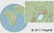 Savanna Style Location Map of Kongasis, highlighted parent region, within the entire country, hill shading