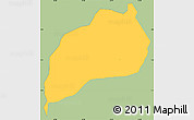 Savanna Style Simple Map of Kongasis, single color outside