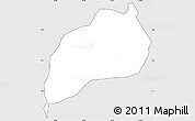Silver Style Simple Map of Kongasis, cropped outside