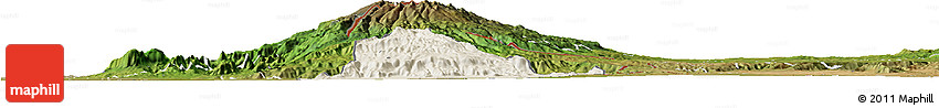 Shaded Relief Horizon Map of Kween, satellite outside Shaded Relief Horizon Map of Kween, satellite outside