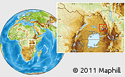 Physical Location Map of Kween, highlighted parent region, within the entire country