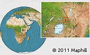 Satellite Location Map of Kween