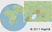 Savanna Style Location Map of Kween