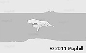 Gray Panoramic Map of Kween, single color outside