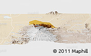Physical Panoramic Map of Kween, lighten