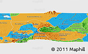 Political Panoramic Map of Kween
