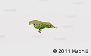 Satellite Panoramic Map of Kween, cropped outside