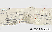 Shaded Relief Panoramic Map of Kween