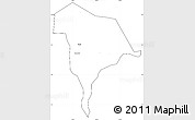 Blank Simple Map of Kween, cropped outside