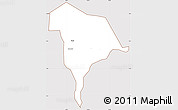 Classic Style Simple Map of Kween, cropped outside