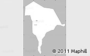 Gray Simple Map of Kween, single color outside