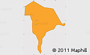 Political Simple Map of Kween, cropped outside
