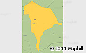 Savanna Style Simple Map of Kween