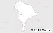 Silver Style Simple Map of Kween, cropped outside