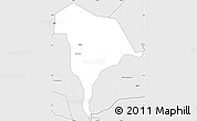 Silver Style Simple Map of Kween