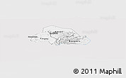 Silver Style Panoramic Map of Kapchorwa, single color outside