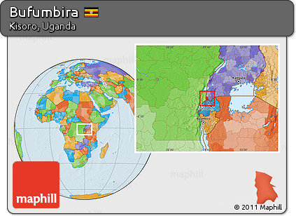 Political Location Map of Bufumbira